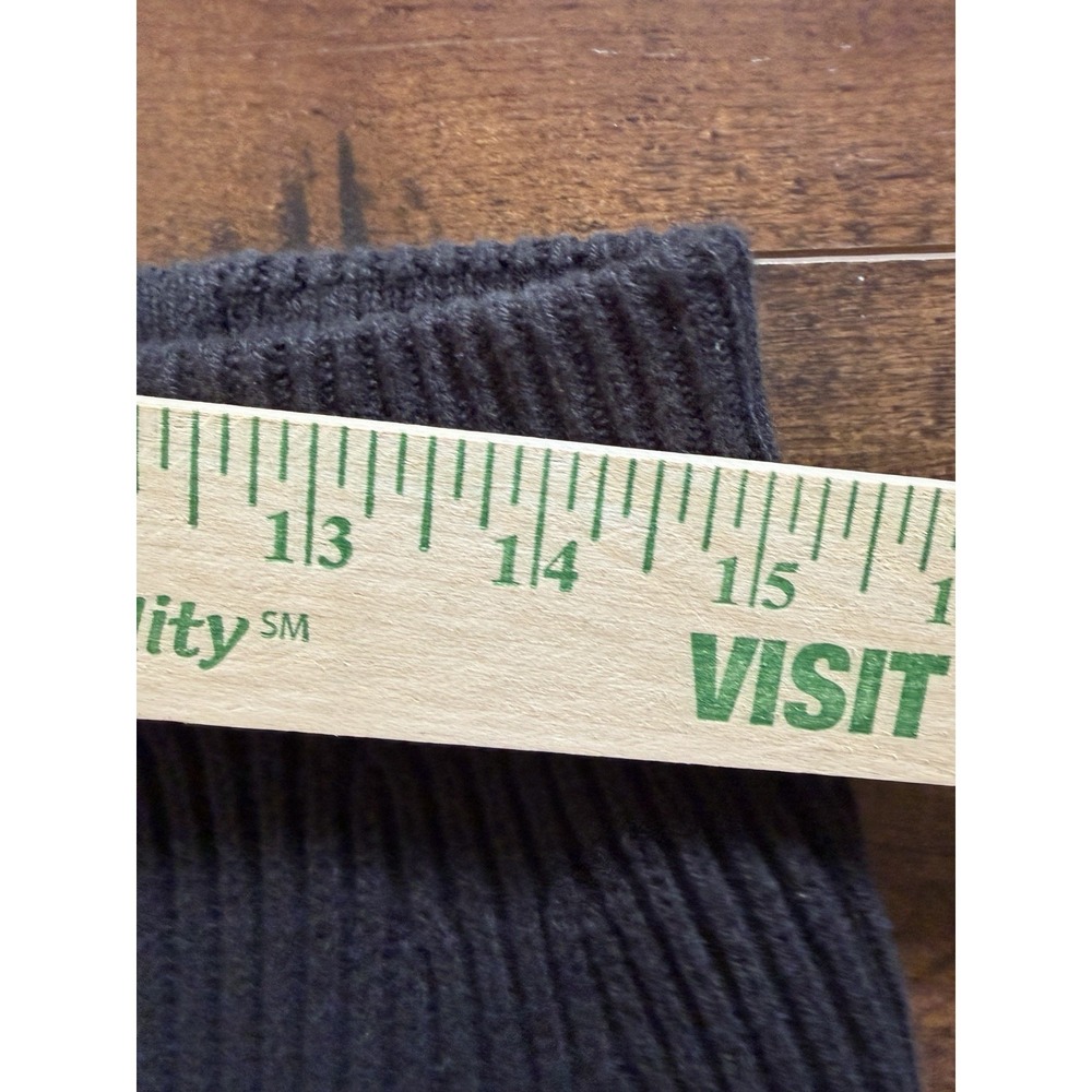Everlane Organic Cotton Sweater Midi Skirt Women's Large Black Ribbed Knit NWOT - Picture 5 of 8
